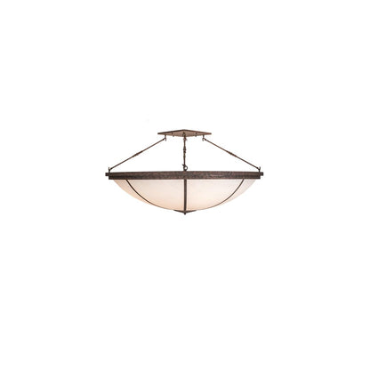 Commerce 8 Light 72" Wide Semi-Flush Bowl Ceiling Fixture - Rococo Finish