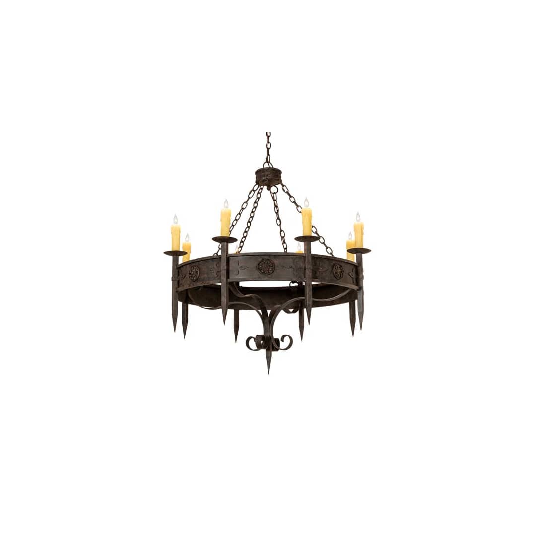 Calandra 8 Light 42" Wide Taper Candle Style Chandelier