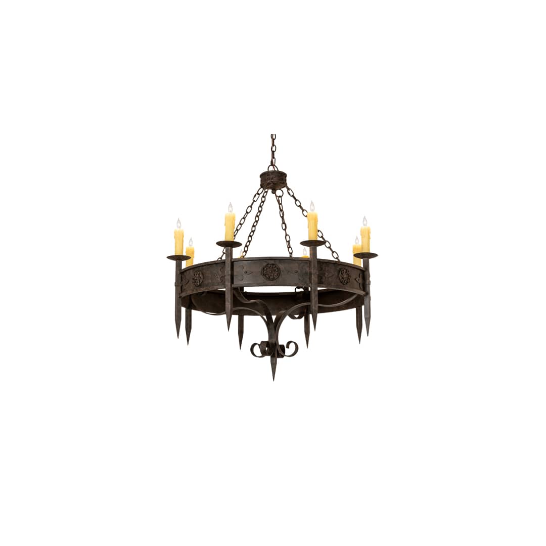 Calandra 8 Light 42" Wide Taper Candle Style Chandelier