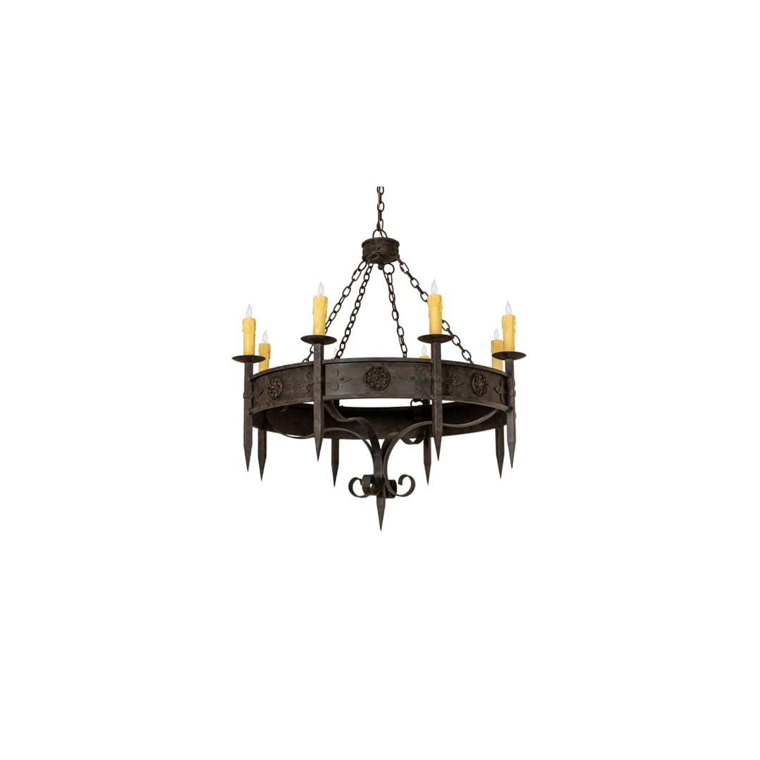 Calandra 8 Light 42" Wide Taper Candle Style Chandelier