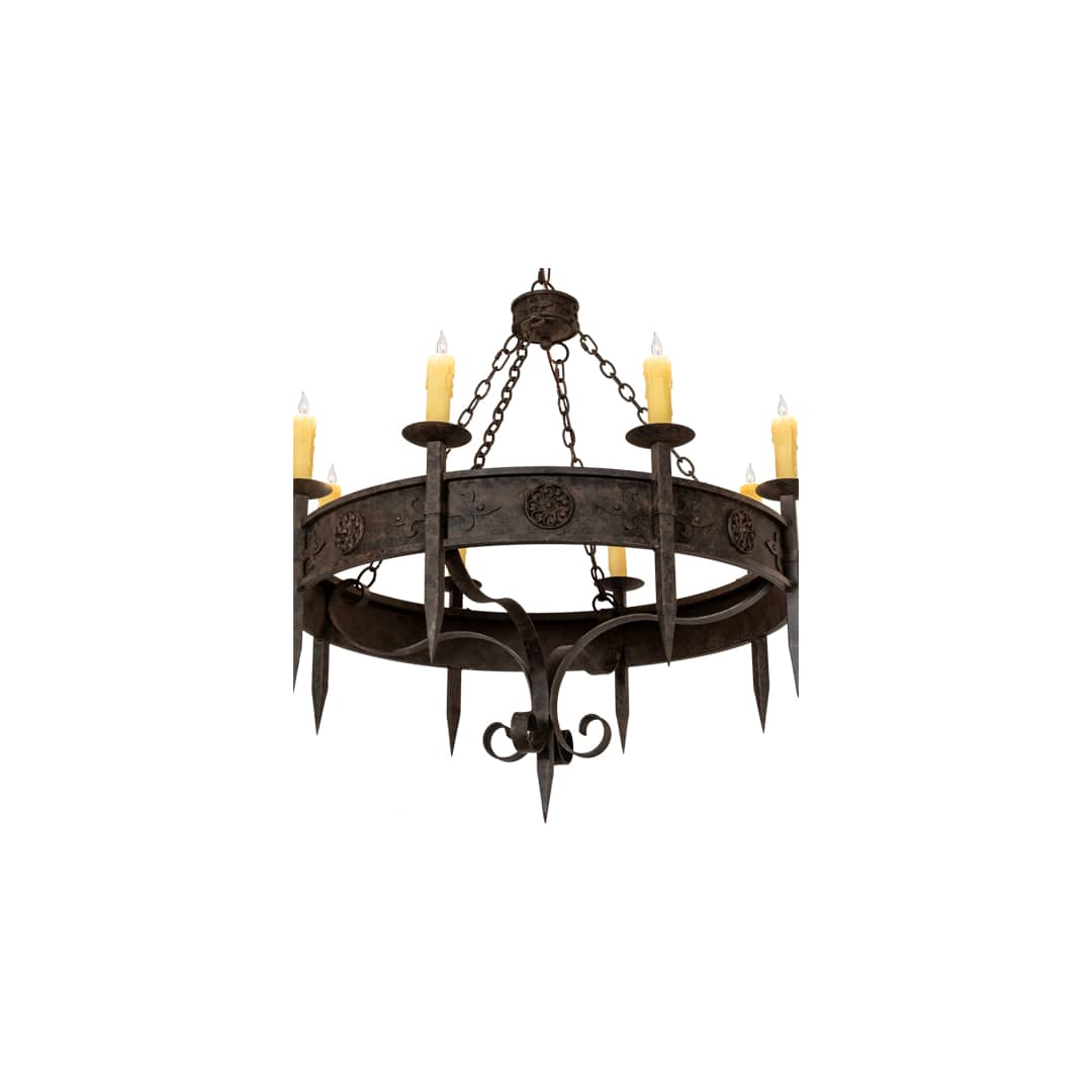 Calandra 8 Light 42" Wide Taper Candle Style Chandelier