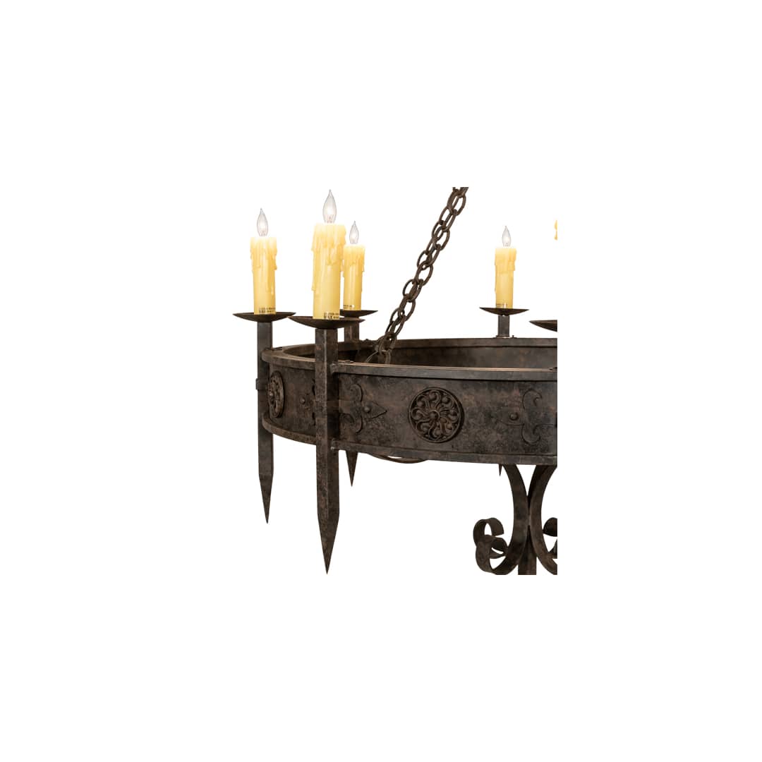 Calandra 8 Light 42" Wide Taper Candle Style Chandelier