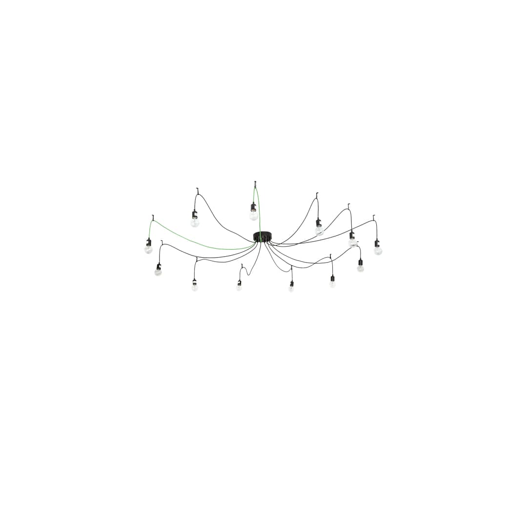 12 Light 120" Wide Suspension Multi Light Pendant