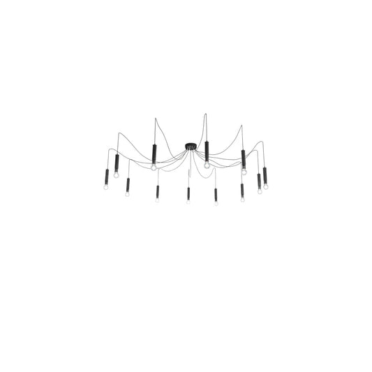 12 Light 355" Wide Suspension Multi Light Pendant