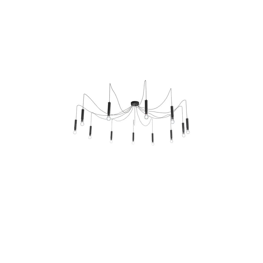 12 Light 355" Wide Suspension Multi Light Pendant