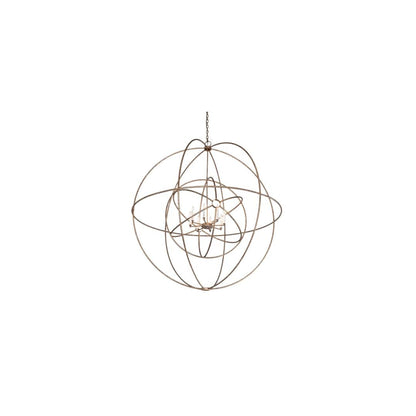 Atom Enerjisi 8 Light 60" Wide Taper Candle Globe Chandelier