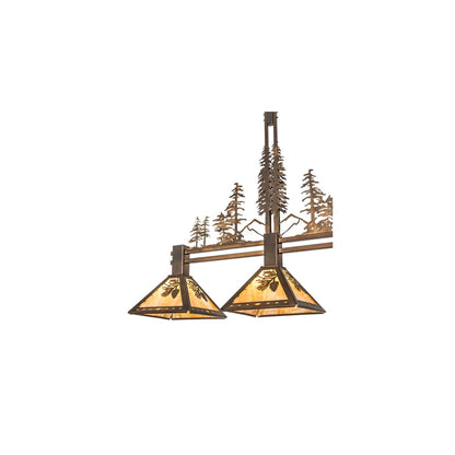 3 Light 45" Wide Linear Pendant