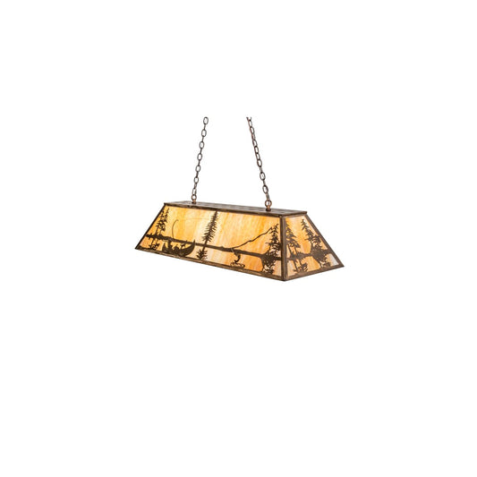 6 Light 48" Wide Billiard Linear Pendant