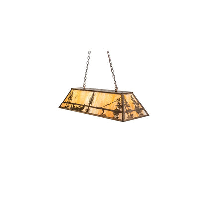 6 Light 48" Wide Billiard Linear Pendant