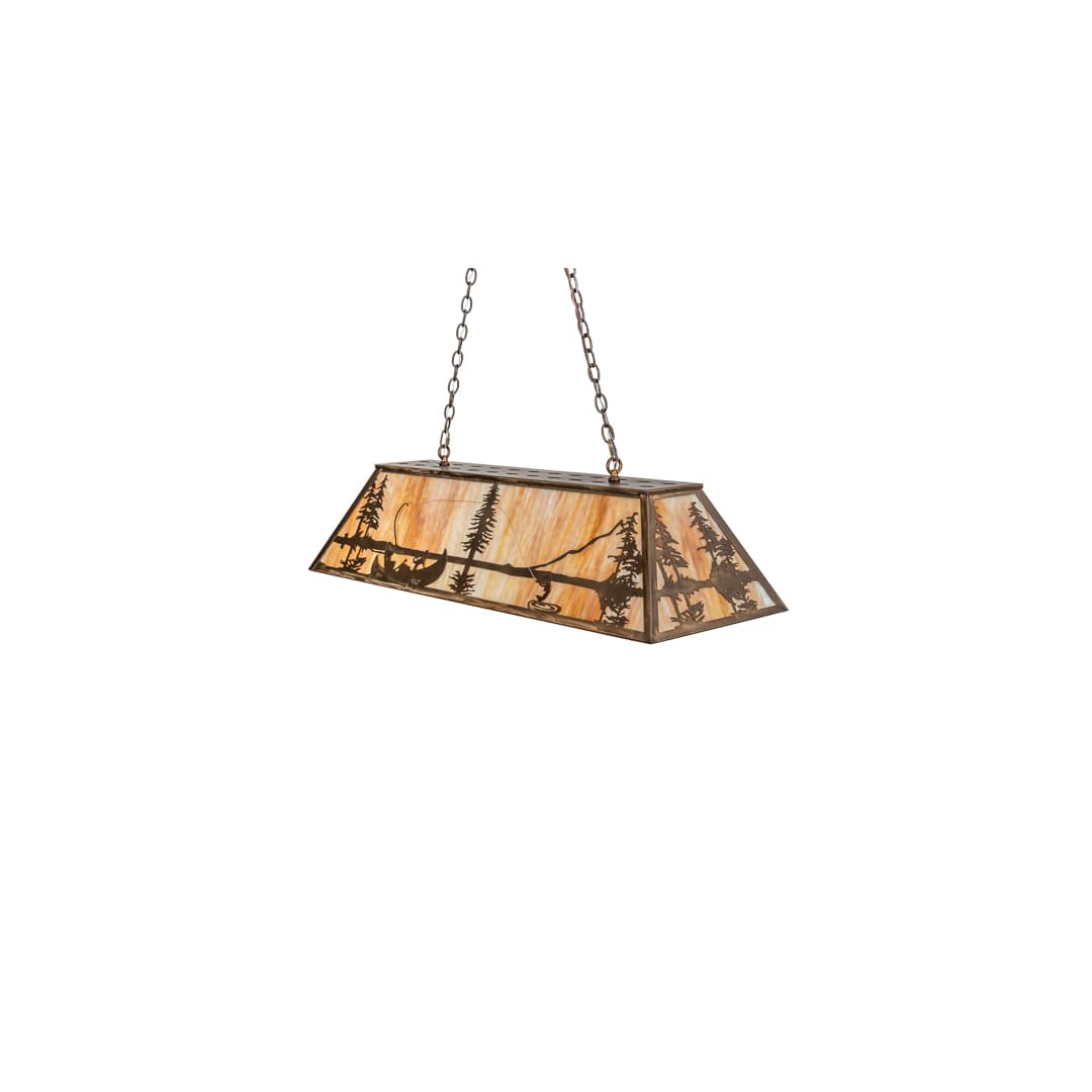 6 Light 48" Wide Billiard Linear Pendant