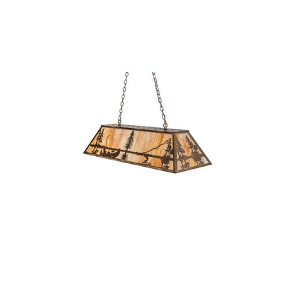 6 Light 48" Wide Billiard Linear Pendant