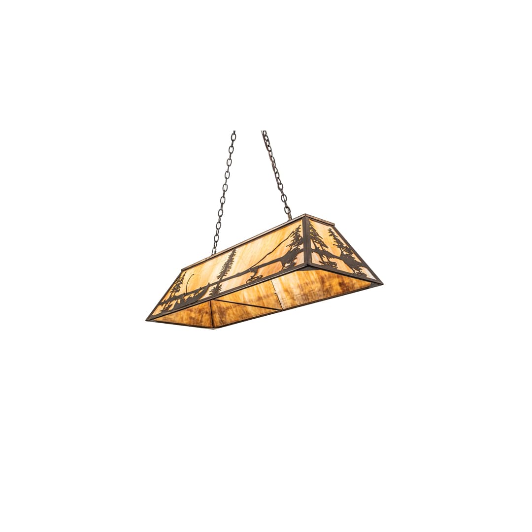 6 Light 48" Wide Billiard Linear Pendant