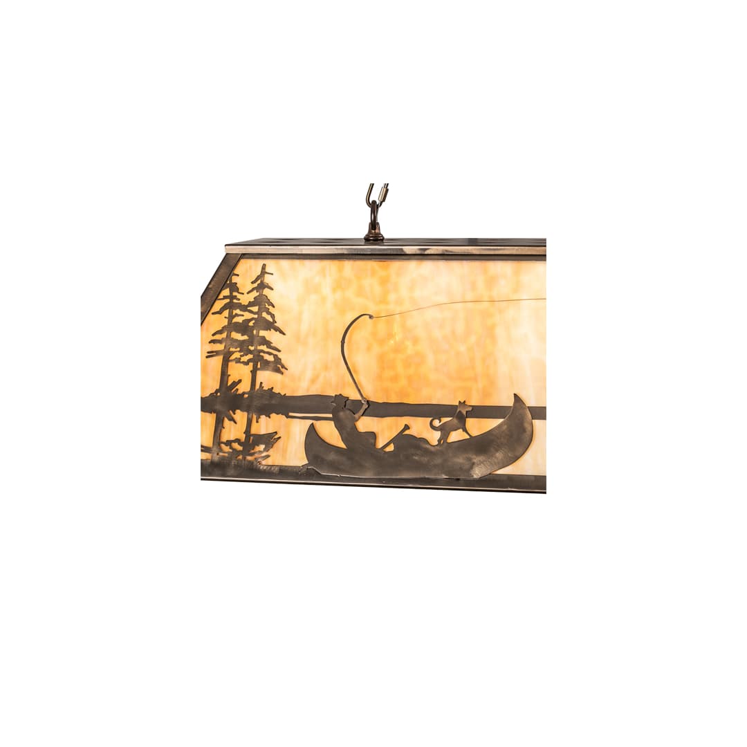 6 Light 48" Wide Billiard Linear Pendant
