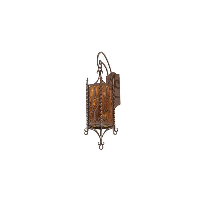 3 Light 33" Tall Wall Sconce