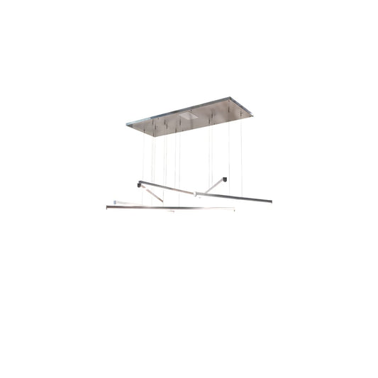 6 Light 93" Wide Abstract Multi Light Pendant