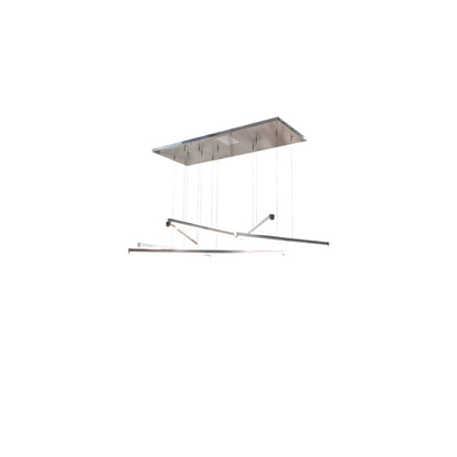 6 Light 93" Wide Abstract Multi Light Pendant