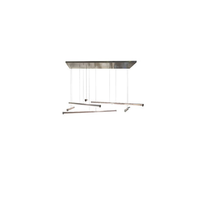 6 Light 93" Wide Abstract Multi Light Pendant