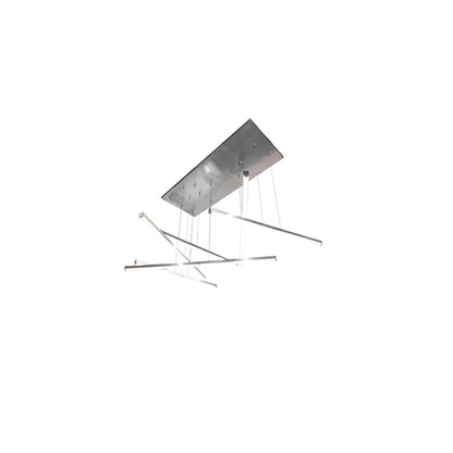 6 Light 93" Wide Abstract Multi Light Pendant