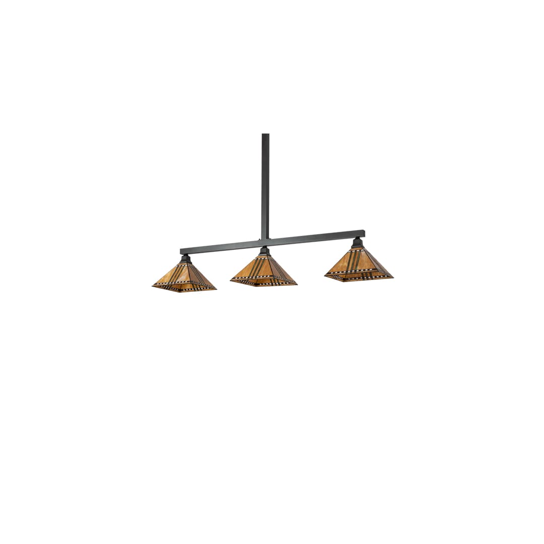 3 Light 62" Wide Linear Pendant