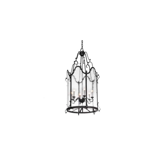 6 Light 24" Wide Taper Candle Pendant