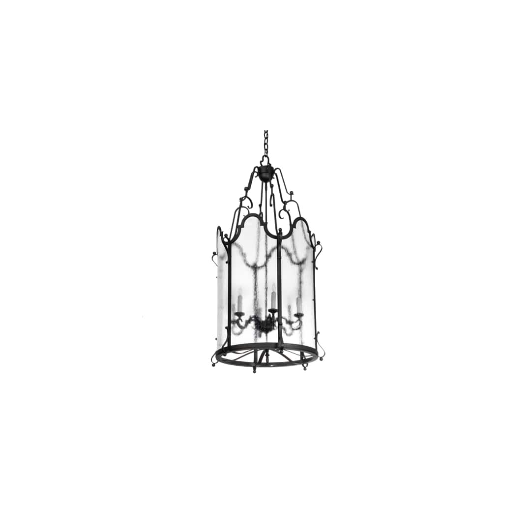 6 Light 24" Wide Taper Candle Pendant