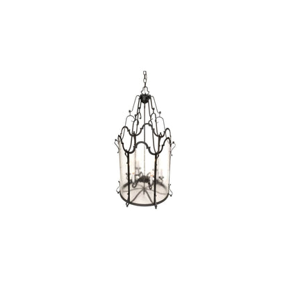 6 Light 24" Wide Taper Candle Pendant
