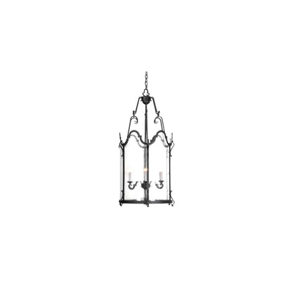 6 Light 24" Wide Taper Candle Pendant