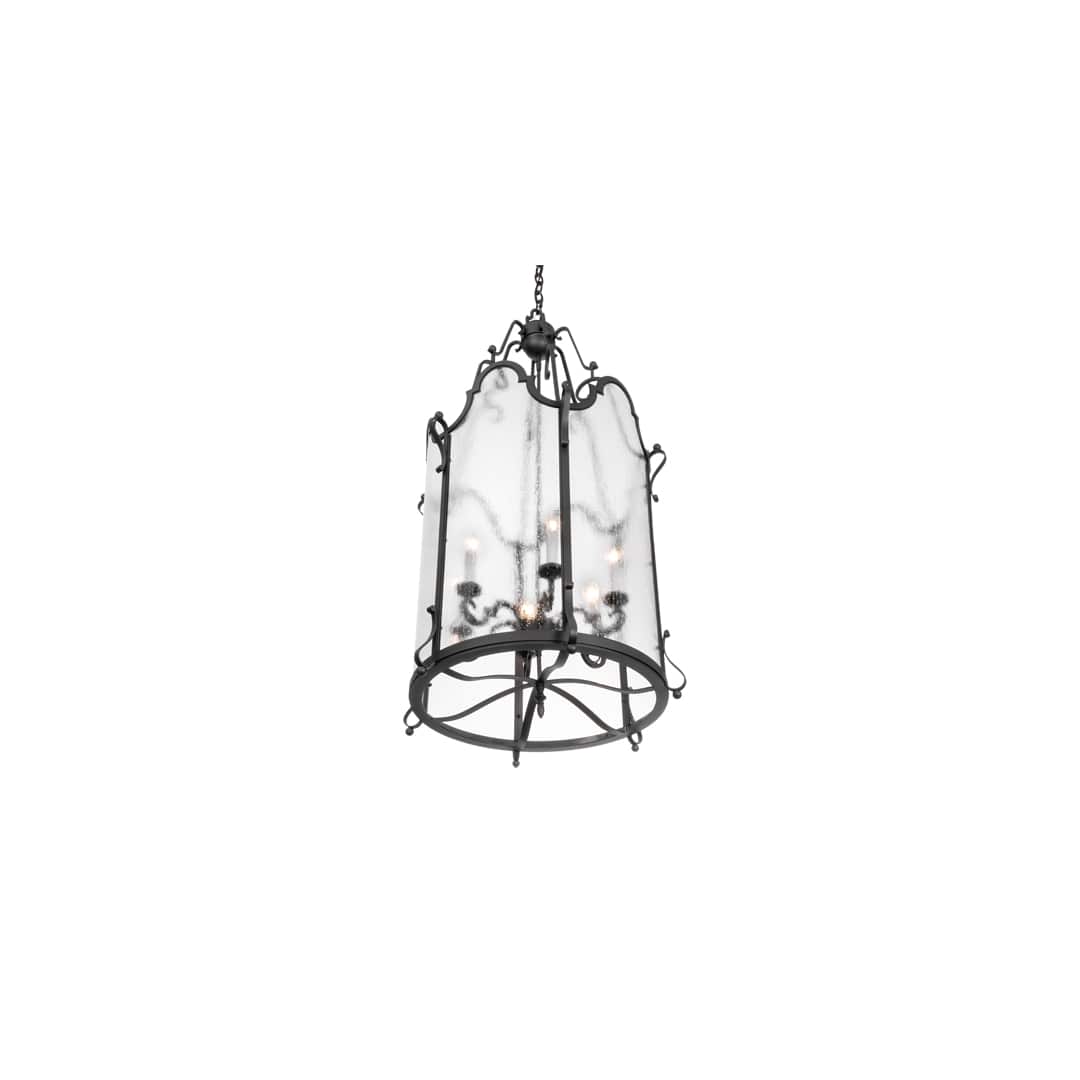 6 Light 24" Wide Taper Candle Pendant