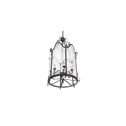 6 Light 24" Wide Taper Candle Pendant