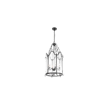 6 Light 24" Wide Taper Candle Pendant