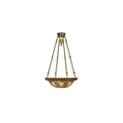 Fleur-de-lis 4 Light 28" Wide Pendant
