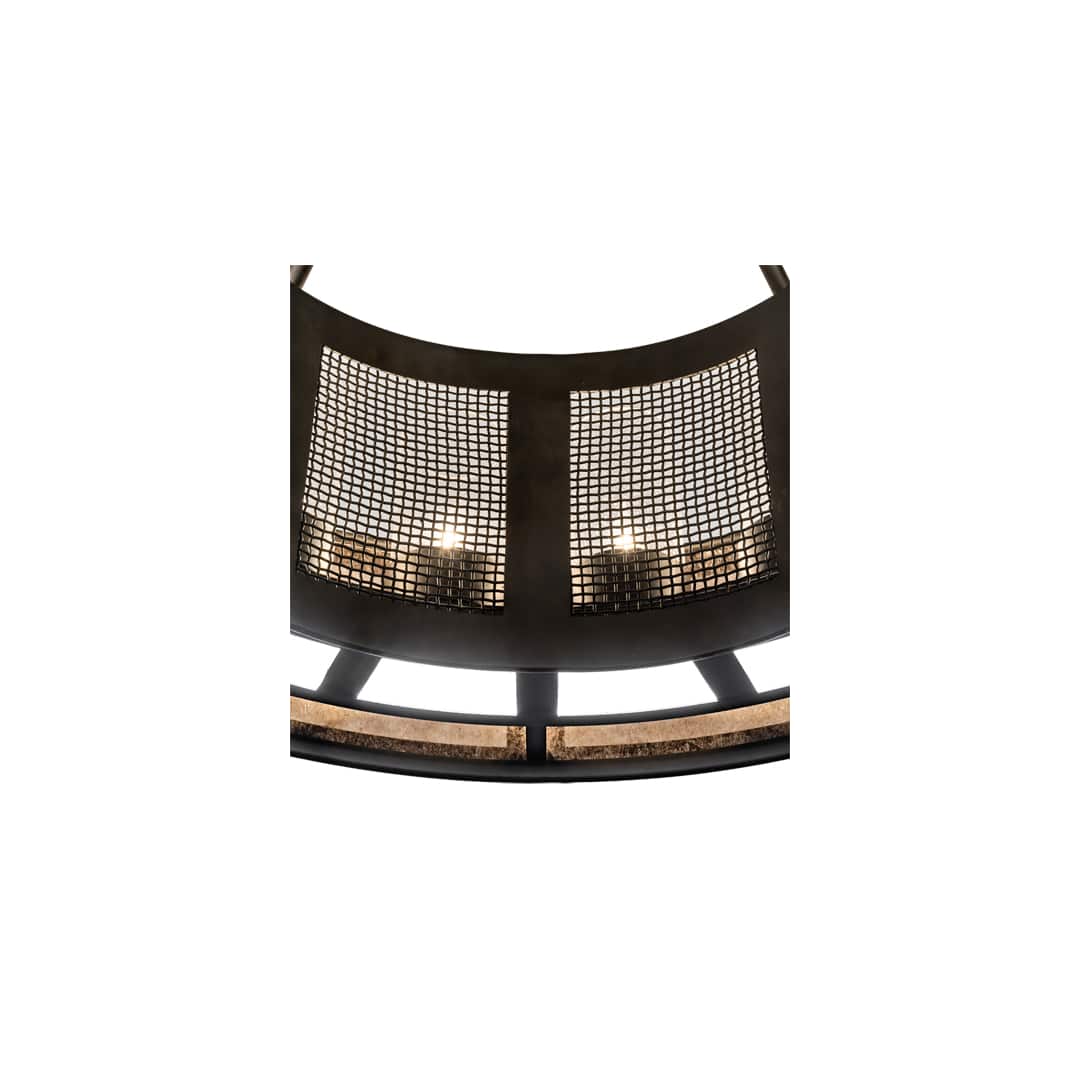 Smythe Craftsman 16 Light 30" Wide Semi-Flush Drum Ceiling Fixture