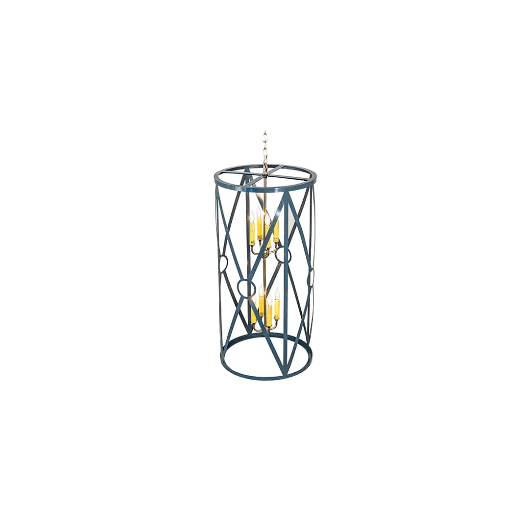 8 Light 18" Wide Taper Candle Pendant