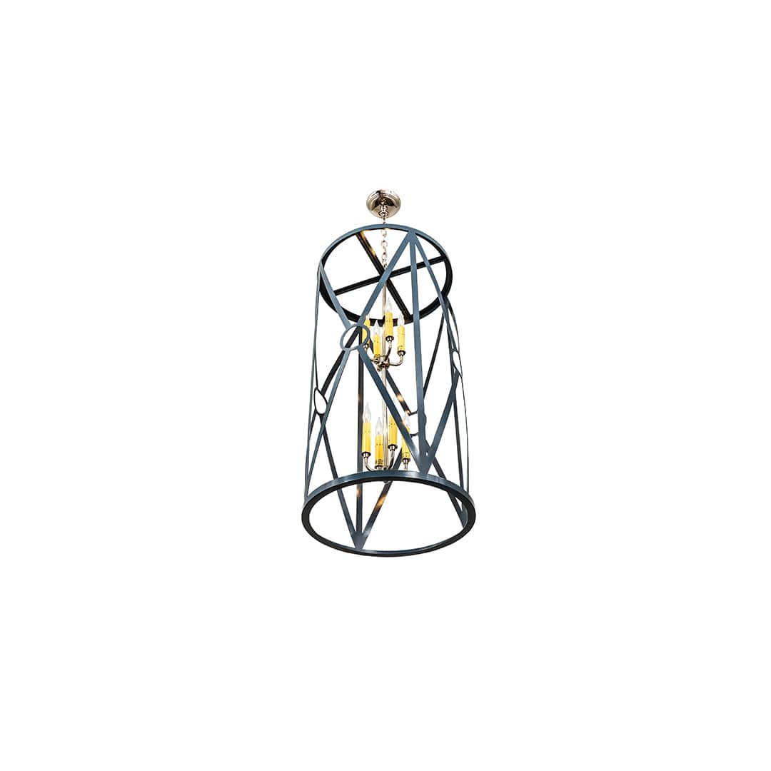 8 Light 18" Wide Taper Candle Pendant