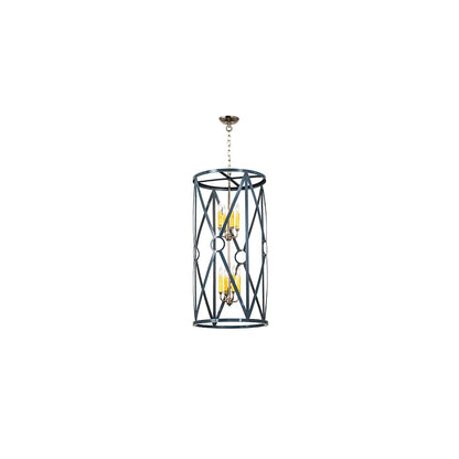 8 Light 18" Wide Taper Candle Pendant