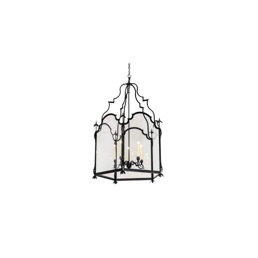 5 Light 46" Wide Taper Candle Pendant