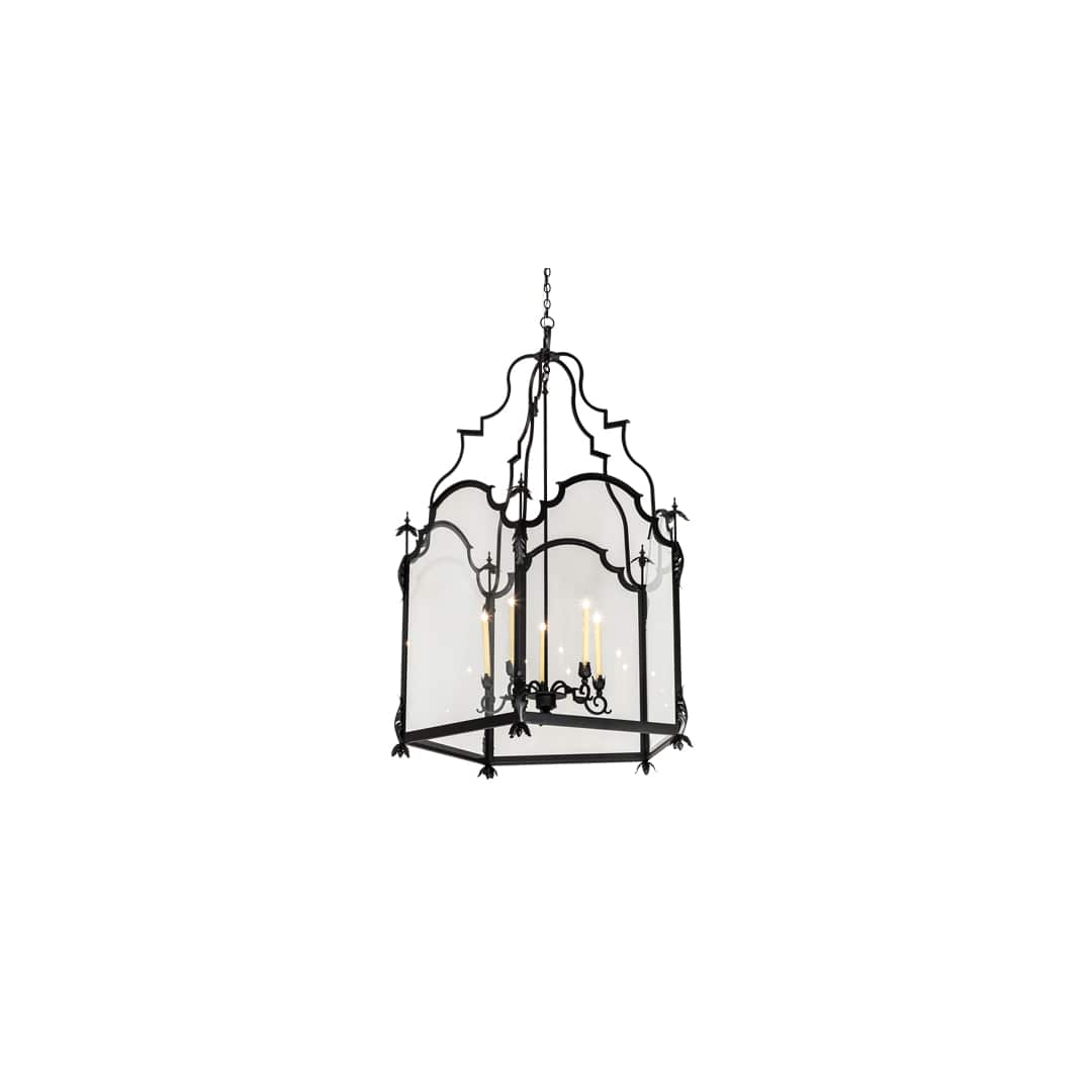 5 Light 46" Wide Taper Candle Pendant