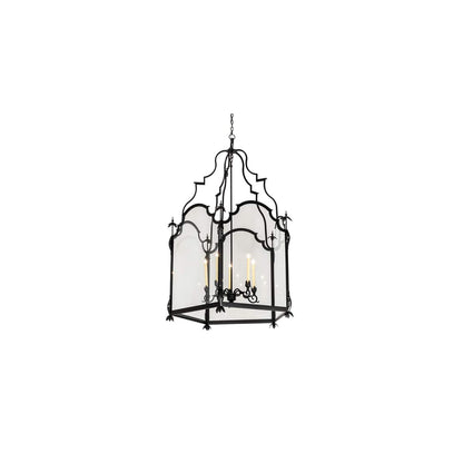 5 Light 46" Wide Taper Candle Pendant