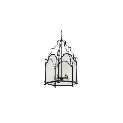 5 Light 46" Wide Taper Candle Pendant