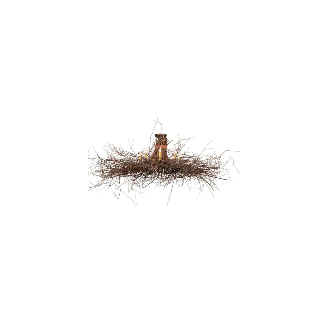 Twigs 8 Light 36" Wide Candle Style Chandelier