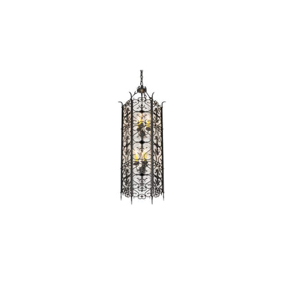 6 Light 18" Wide Taper Candle Pendant