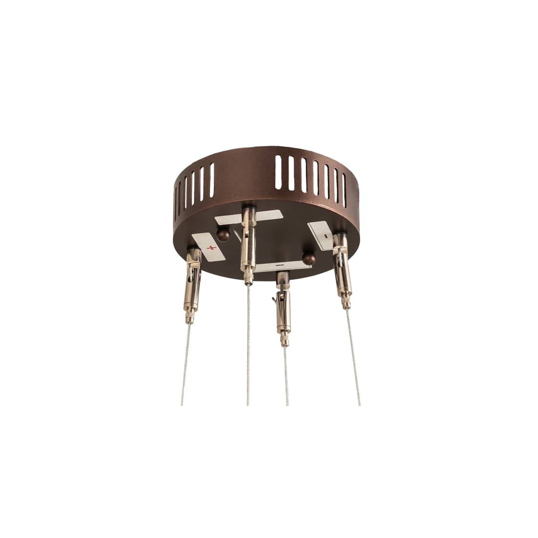 4 Light 10" Wide Suspension Pendant