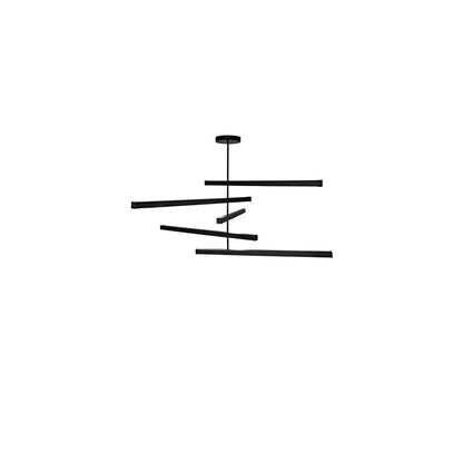 5 Light 94" Wide Abstract Pendant