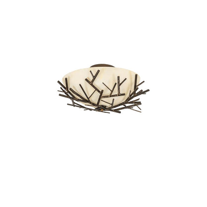Branches 4 Light 23" Wide Semi-Flush Bowl Ceiling Fixture