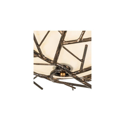 Branches 4 Light 23" Wide Semi-Flush Bowl Ceiling Fixture