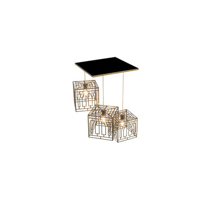 3 Light 32" Wide Abstract Multi Light Pendant
