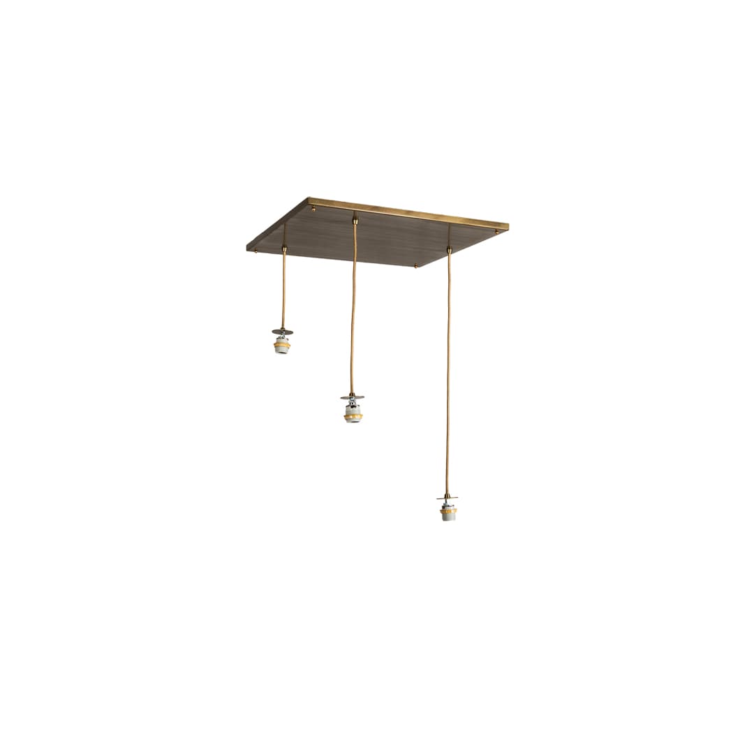 3 Light 32" Wide Abstract Multi Light Pendant