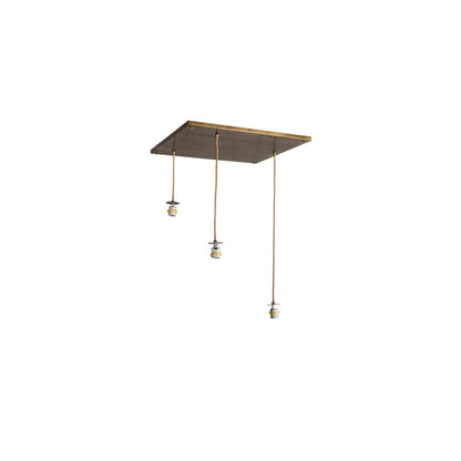 3 Light 32" Wide Abstract Multi Light Pendant
