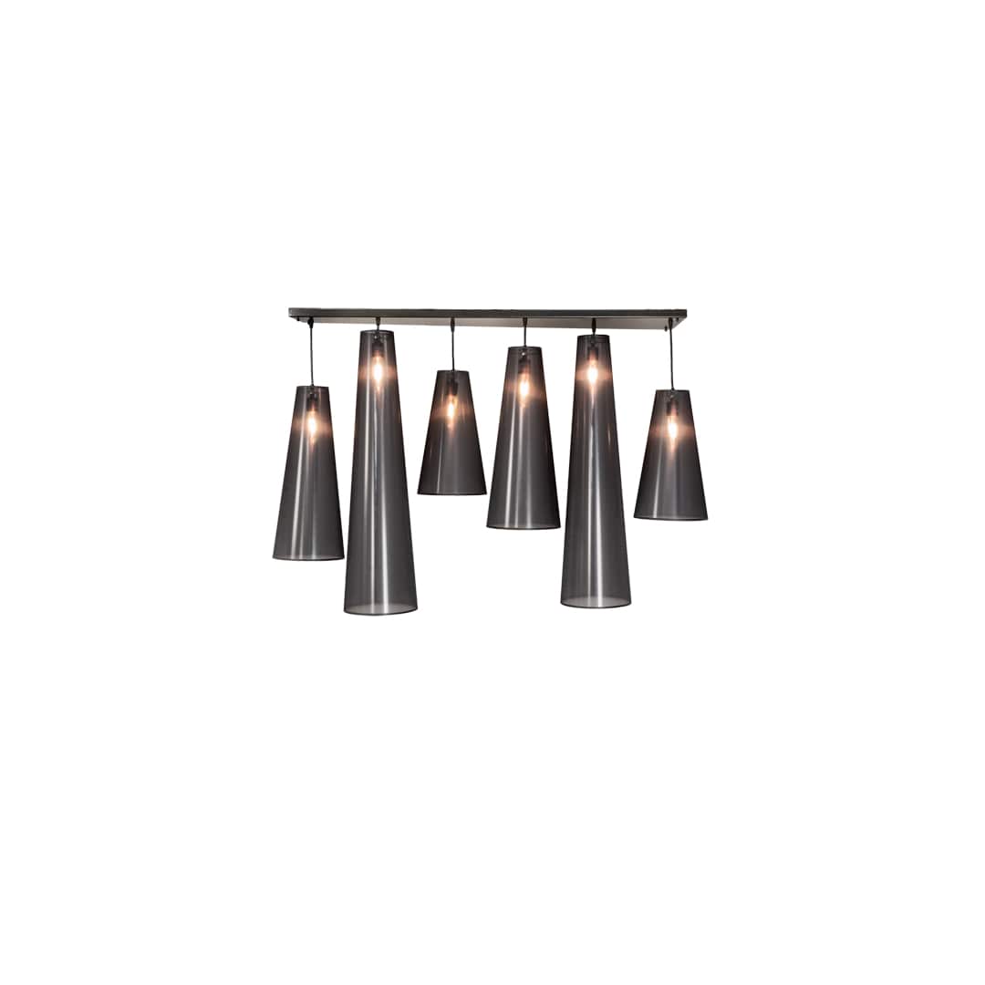 6 Light 13" Wide Multi Light Pendant
