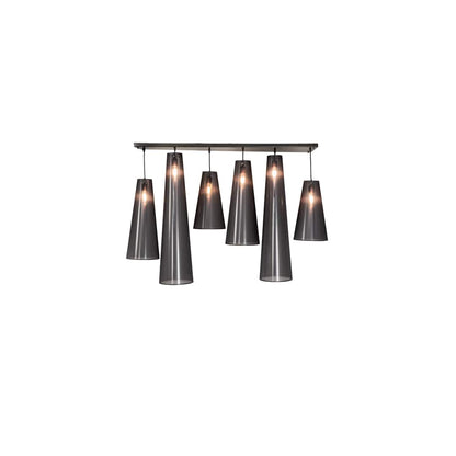 6 Light 13" Wide Multi Light Pendant